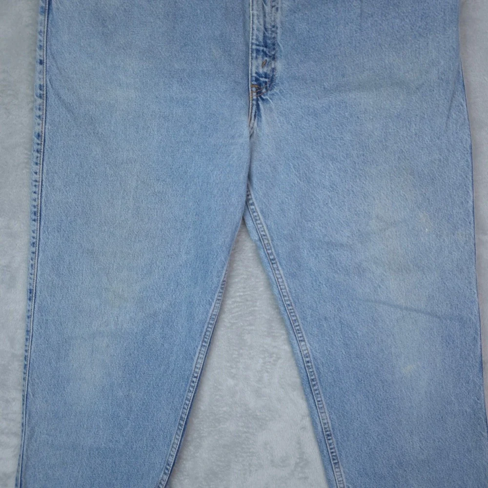 Levis 540 Relaxed Fit Jeans Men 39x32 Blue Tapered Leg Brown Tab 90s Vintage USA